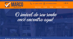 Desktop Screenshot of imobiliariamarco.com.br